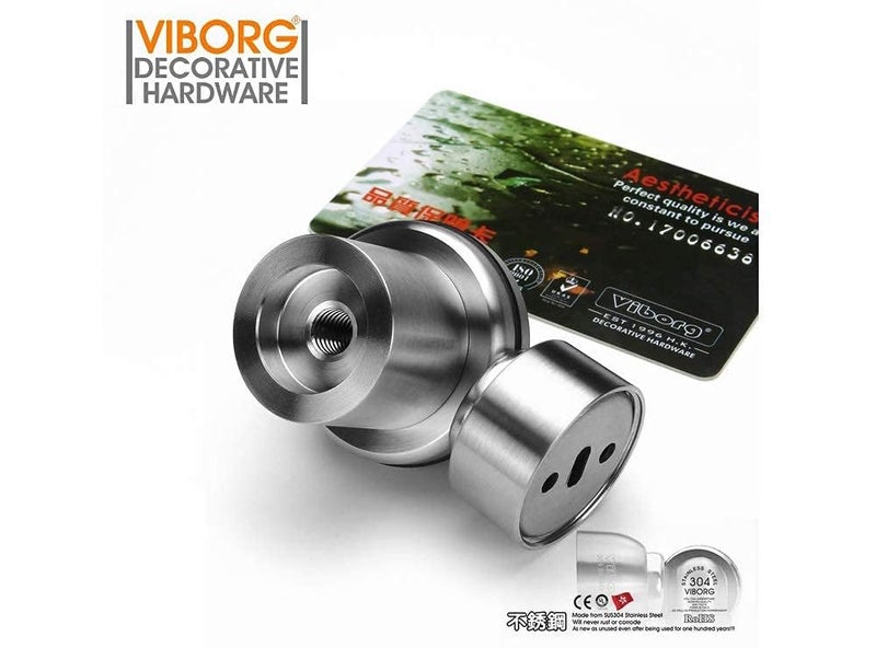 VIBORG Deluxe Solid SUS304 Stainless Steel Heavy-Duty Floor Mount Mounted Magnetic Door Stopper Doorstop Door Stop, RS-07 - Image 5